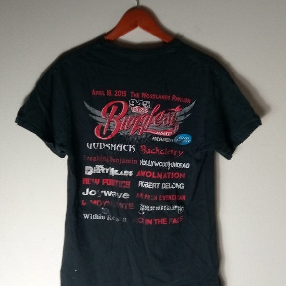 Godsmack Black Tour M T-Shirt 2015 Woodlands TX - Picture 3 of 3